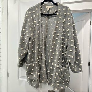 H&M Wool Blend Pompom Sweater / Jacket.